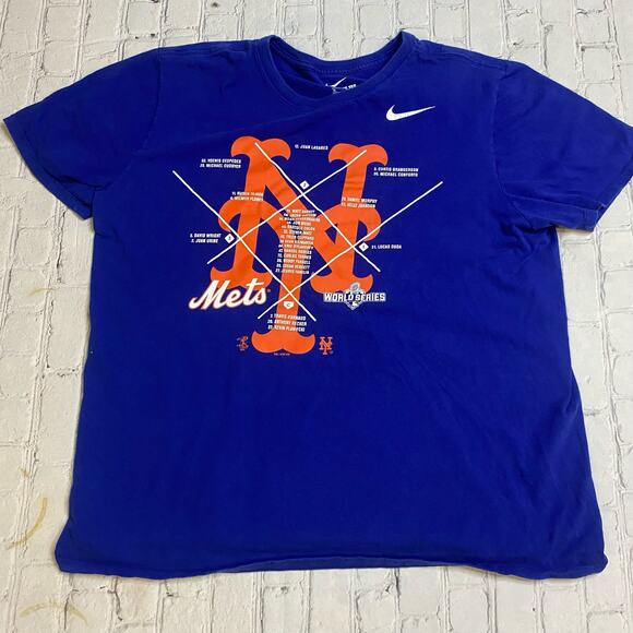 Nike shirt XL new York Mets World Series 2015 Baseball MLB  logo sports homerun‎ - Picture 1 of 8